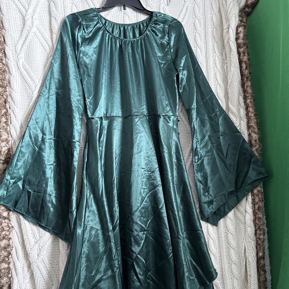Medieval Renaissance Adult Womens Costume Small Halloween Green - Picture 5 of 10